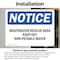 Signmission Wastewater Reuse Area Keep Out Non-Potable Water OSHA Notice Sign, Vinyl Decal, 14in x 10in, 2PK OS-2PACK-NS-D-1014-L-18960 - alternate 2